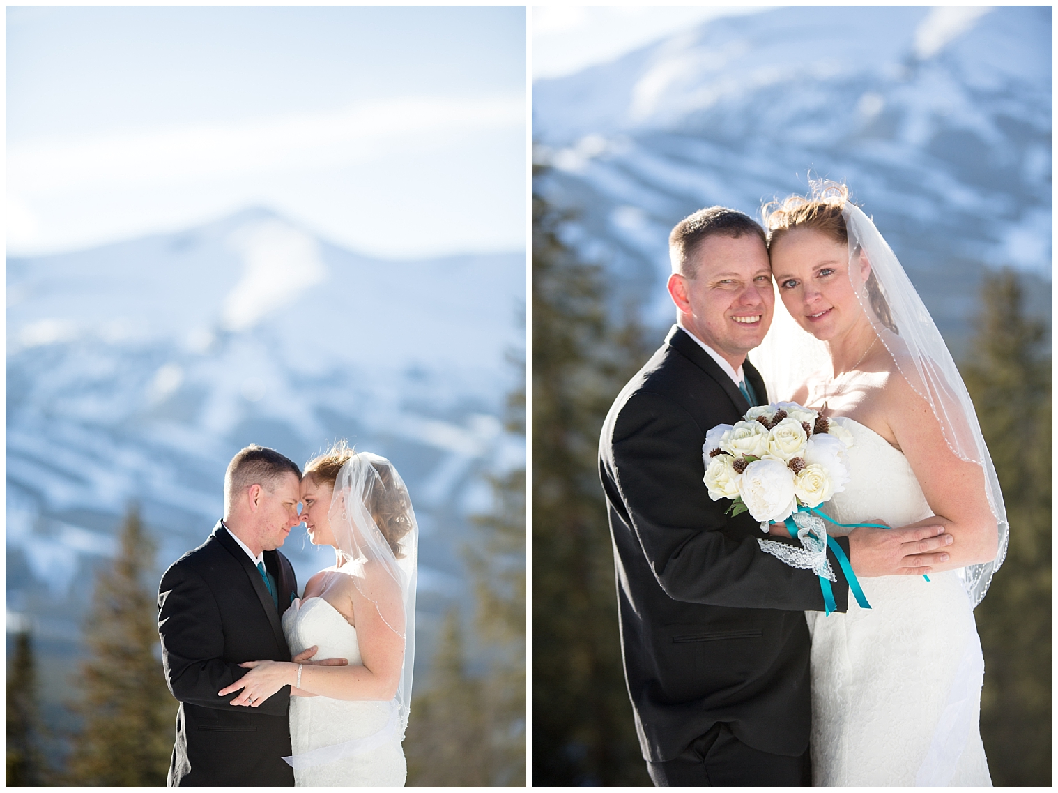 The wedding couple hold each other close in the mountains at their Boreas Pass Breckenridge elopement.