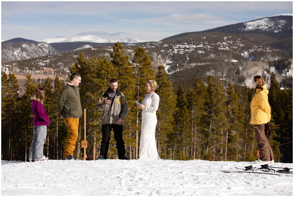 Breckenridge Elopement with Skiing and Snowboarding