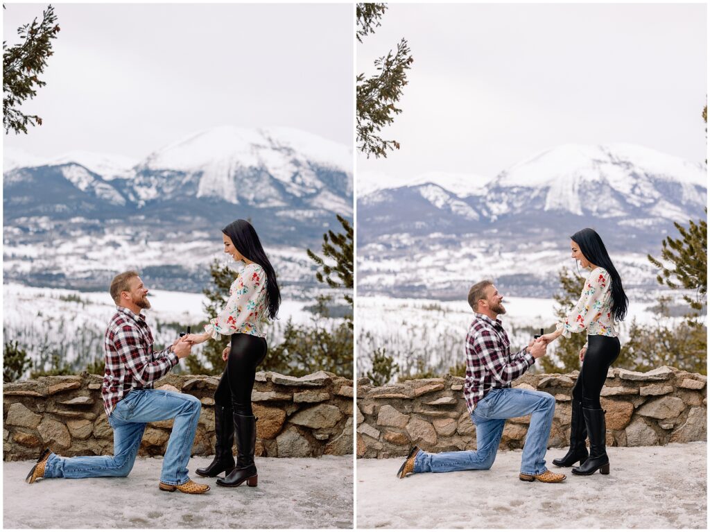 Proposal at sapphire point